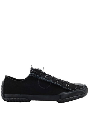 Yohji Yamamoto Men's Black Low Top Lace Up Sneakers, Brand Size 4 - YOHJI YAMAMOTO - BALAAN 1