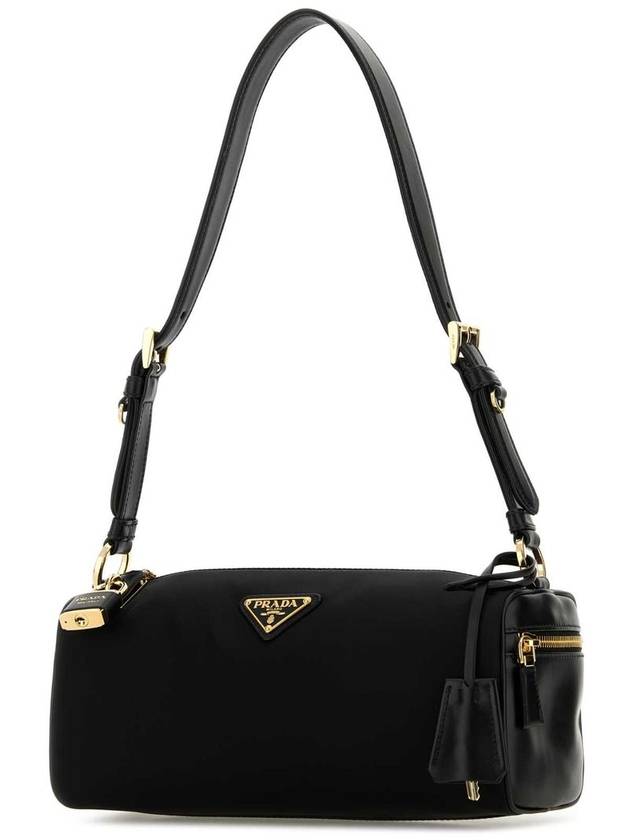 Medium Re-Nylon Leather Shoulder Bag Black - PRADA - BALAAN 3