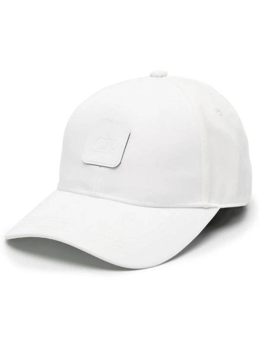 Logo Patch Ball Cap White - CP COMPANY - BALAAN 1