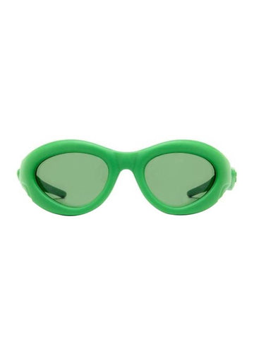 Eyewear Oval Sunglasses Green - BOTTEGA VENETA - BALAAN 1