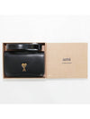 Paris Strap Card Wallet Black - AMI - BALAAN 2