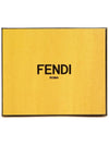 FF Square Leather Card Wallet Yellow - FENDI - BALAAN 8