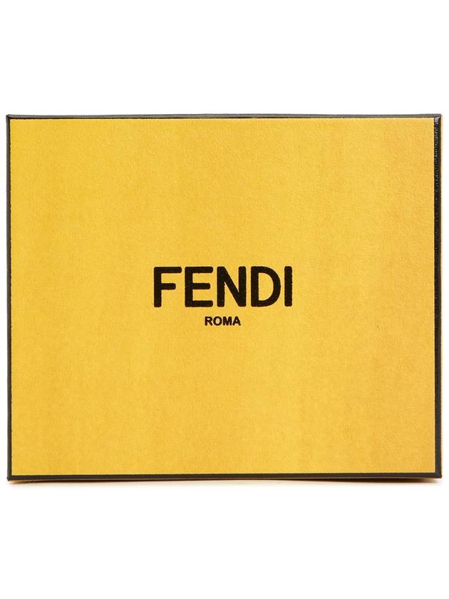 FF Square Leather Card Wallet Yellow - FENDI - BALAAN 8