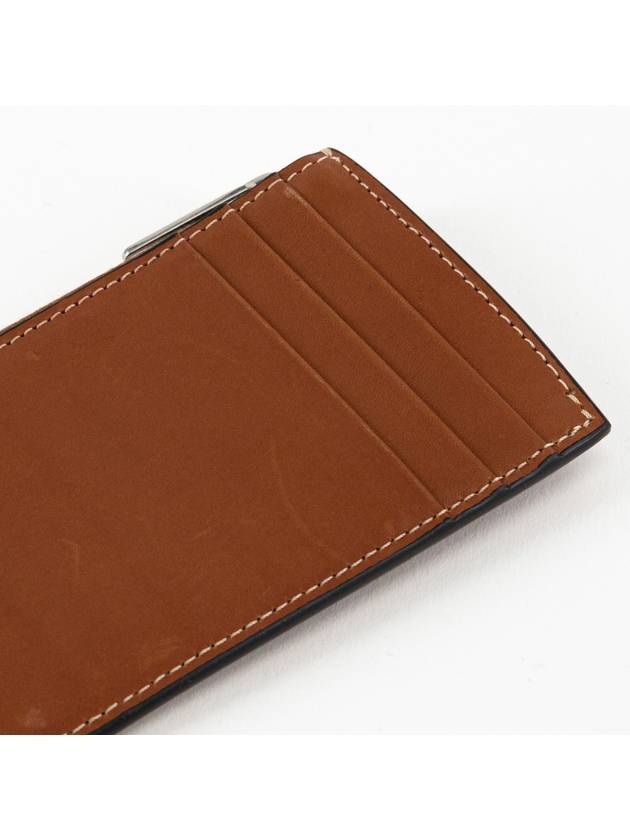 Zipper Calfskin Triomphe Embossed Card Wallet Tan - CELINE - BALAAN 5