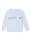 Junior Knit Sweatshirt 8047903A2165 Celeste - BURBERRY - BALAAN 2