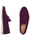 Summer Charms Walk Suede Loafers Purple - LORO PIANA - BALAAN 3