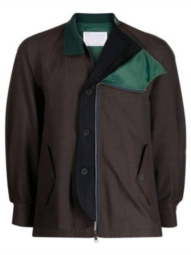 Color Jacket 23WCMG06105BOuterBrown - KOLOR - BALAAN 1