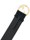 Blondie Wide Belt Black - GUCCI - BALAAN 9