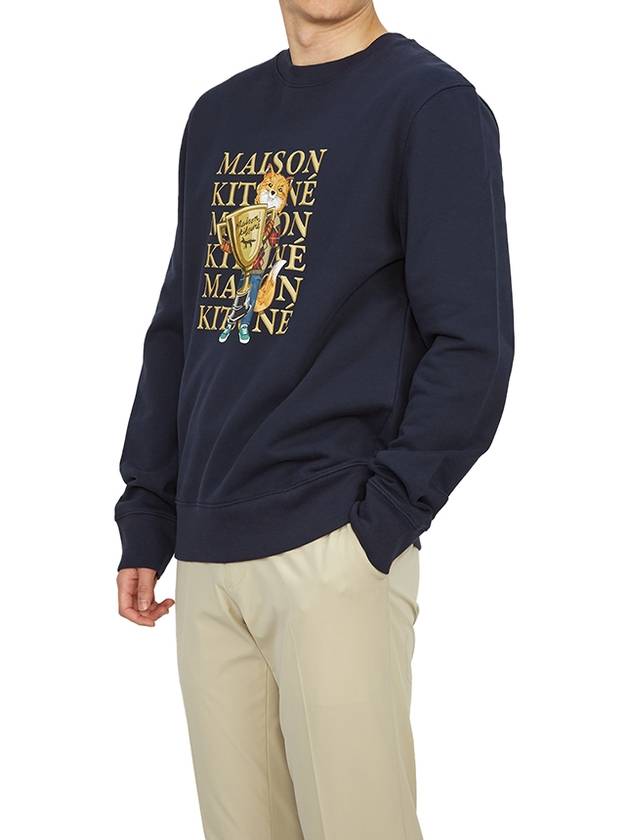 Fox Champion Regular Sweatshirt Navy - MAISON KITSUNE - BALAAN 6