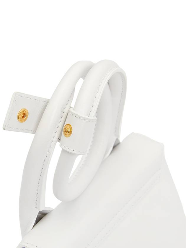 Le Chiquito Noeud Coiled Leather Tote Bag White - JACQUEMUS - BALAAN 10