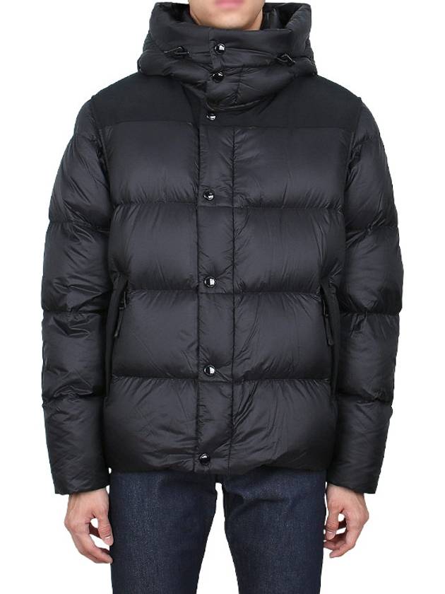 Logo Patch Hooded Down Padding Black - BURBERRY - BALAAN 3