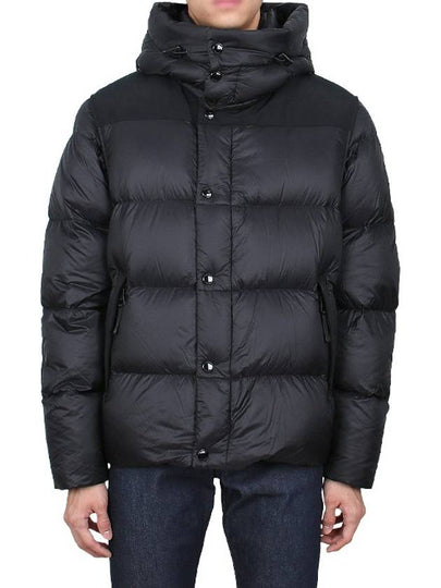 Logo Patch Hooded Down Padding Black - BURBERRY - BALAAN 2