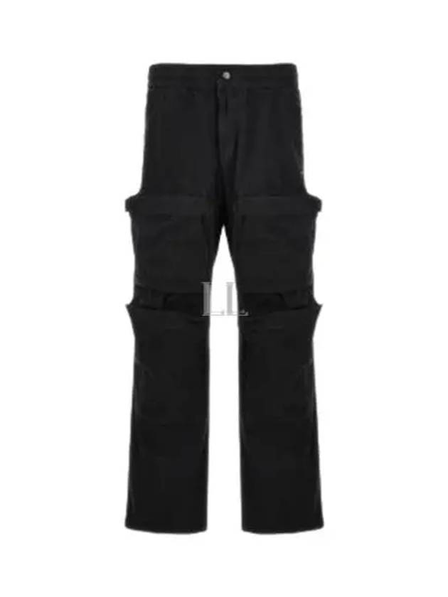 P Danzel Twill Cargo Straight Pants Black - DIESEL - BALAAN 2