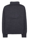 Intarsia Heart Logo Turtleneck Grey - AMI - BALAAN 3