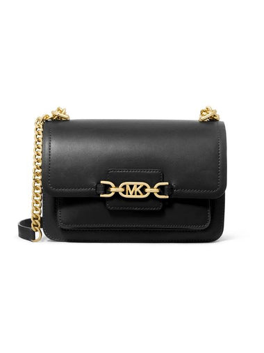 Gold Heather Large Leather Shoulder Bag Black - MICHAEL KORS - BALAAN 1