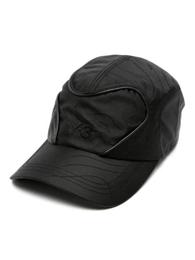 TPO Embroidery Logo Ball Cap Black - Y-3 - BALAAN 1