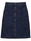 Jade Denim Skirt Navy - A.P.C. - BALAAN 2