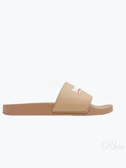 Fool Political Campaign Logo Slippers Brown - BALENCIAGA - BALAAN 2