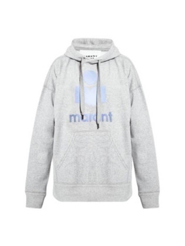 Mansel Big Logo Print Hoodie Grey - ISABEL MARANT - BALAAN 2