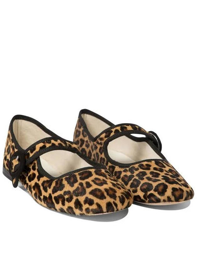 Georgia Square Toe Mary Jane Flats Leopard Brown - REPETTO - BALAAN 2