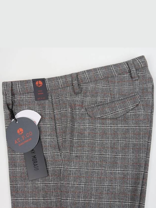 Tattersall Check Wool Blend Capra Pants PT186 - IKALOOOK - BALAAN 7