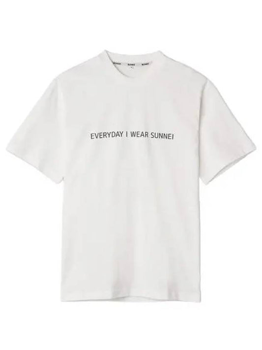 Lettering short sleeve t shirt white - SUNNEI - BALAAN 1