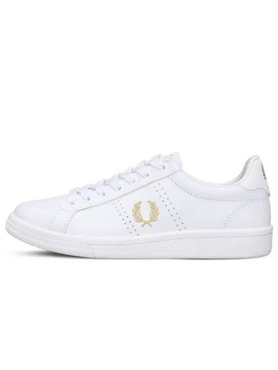 B721 Logo Leather Low Top Sneakers White - FRED PERRY - BALAAN 2