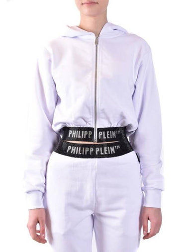 Hooded Sweatshirt SACC WJB1619 PJO002N01 White - PHILIPP PLEIN - BALAAN 1