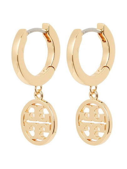 Miller Huggie Hoop Earrings Gold - TORY BURCH - BALAAN 2