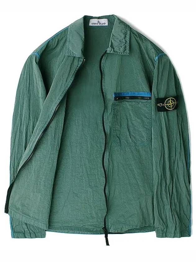 Nylon Metal Econyl Regenerated Zip-Up Jacket Green - STONE ISLAND - BALAAN 8