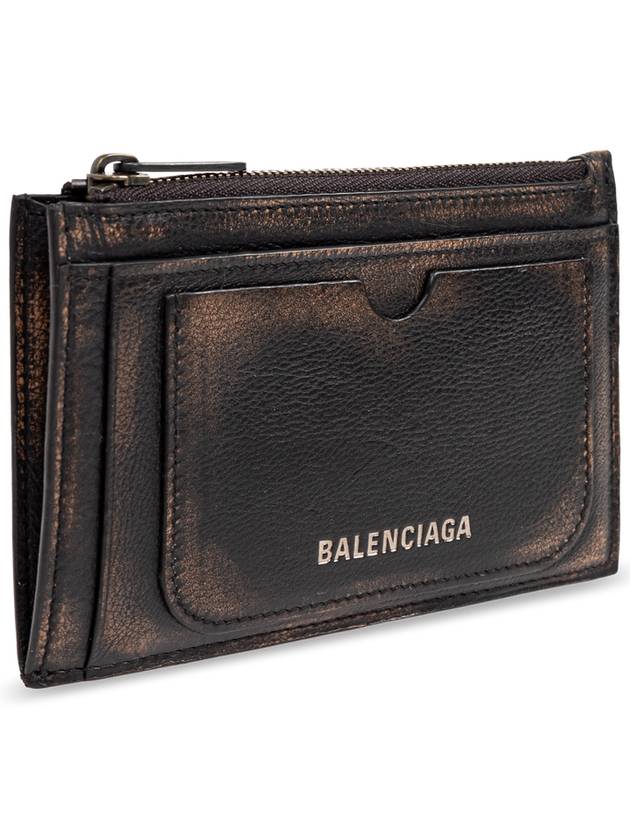 Balenciaga Leather Card Holder, Men's, Brown - BALENCIAGA - BALAAN 4