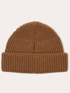 ORB Embroidered Logo Ribbed Knit Beanie Camel - VIVIENNE WESTWOOD - BALAAN 6