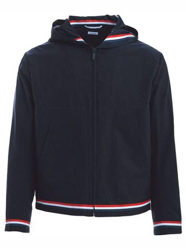 Three Stripes Shell Jacket Navy - THOM BROWNE - BALAAN 2