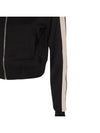 High Neck Track Jacket Black - PALM ANGELS - BALAAN 4