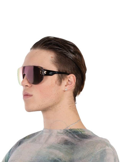 Carrera Rose Gold Multilayer Shield Unisex Sunglasses FLAGLAB 12 0000/0J 99 - CARRERA - BALAAN 2