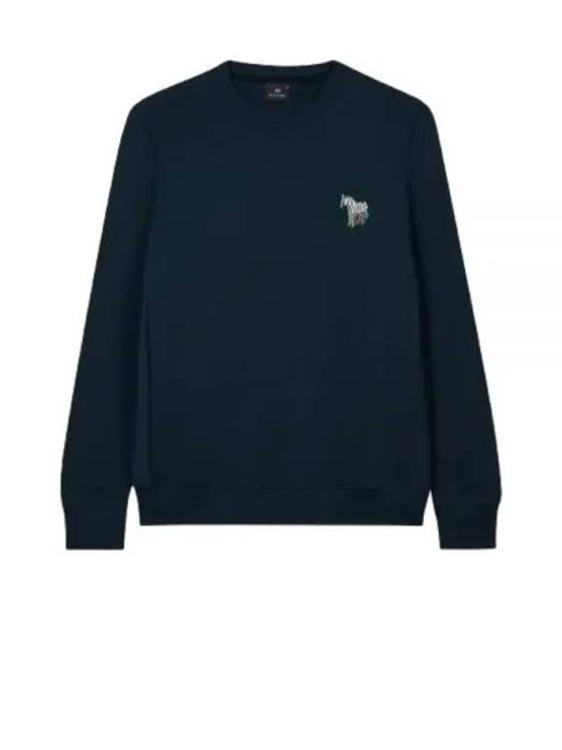 Zebra Printing Regular Fit Sweatshirt Navy - PAUL SMITH - BALAAN 2