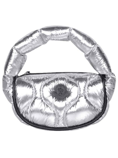 Delilah Hobo Shoulder Bag Silver - MONCLER - BALAAN 1