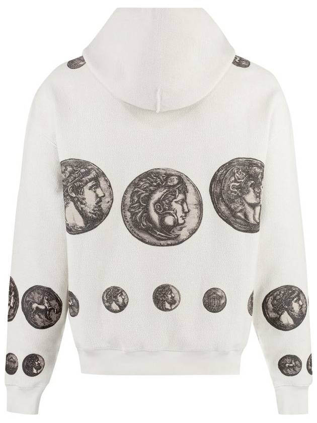 Men's Coin Print Inside Out Jersey Hood Beige - DOLCE&GABBANA - BALAAN 3