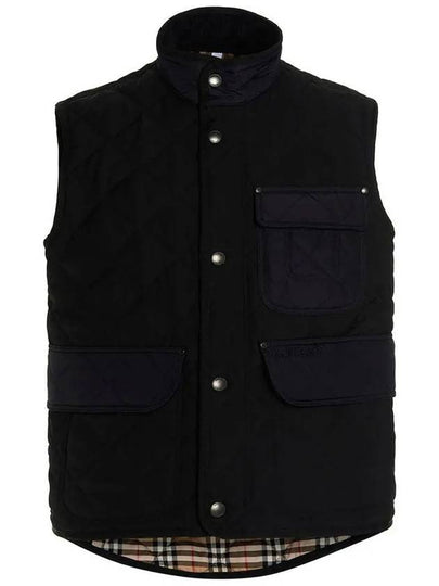 Diamond Quilted Thermoregulated Vest Black - BURBERRY - BALAAN 2