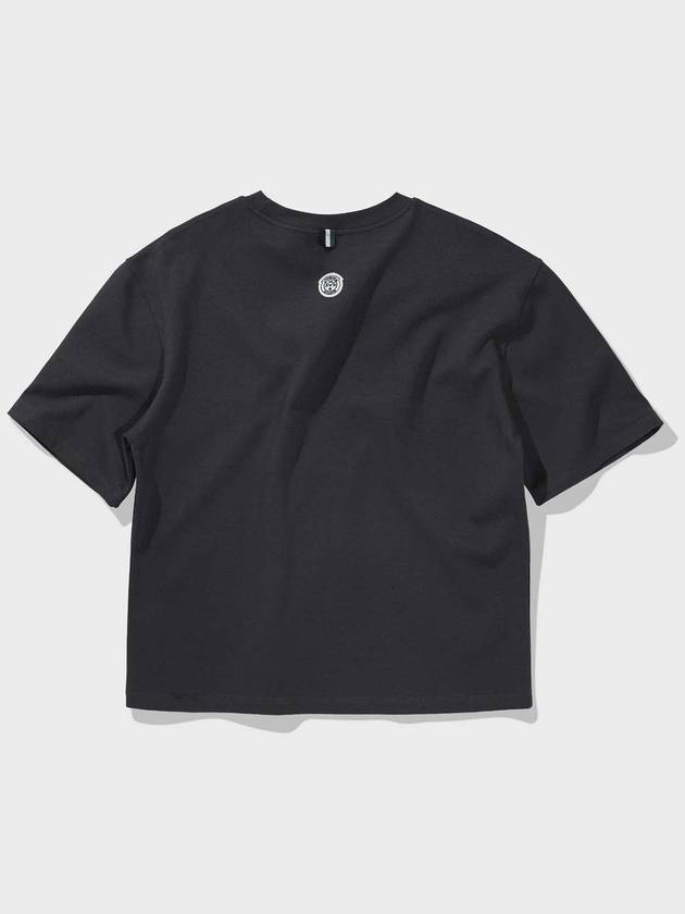 Laurel symbol short sleeve t-shirt charcoal - FFEFF STUDIO - BALAAN 3