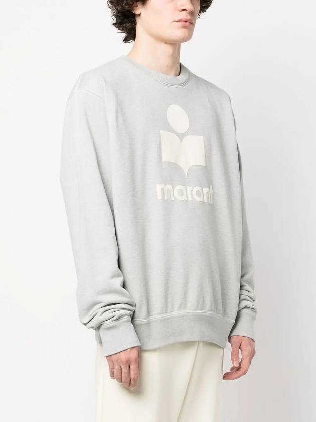 Mikoy Big Logo Cotton Sweatshirt Light Blue - ISABEL MARANT - BALAAN 3