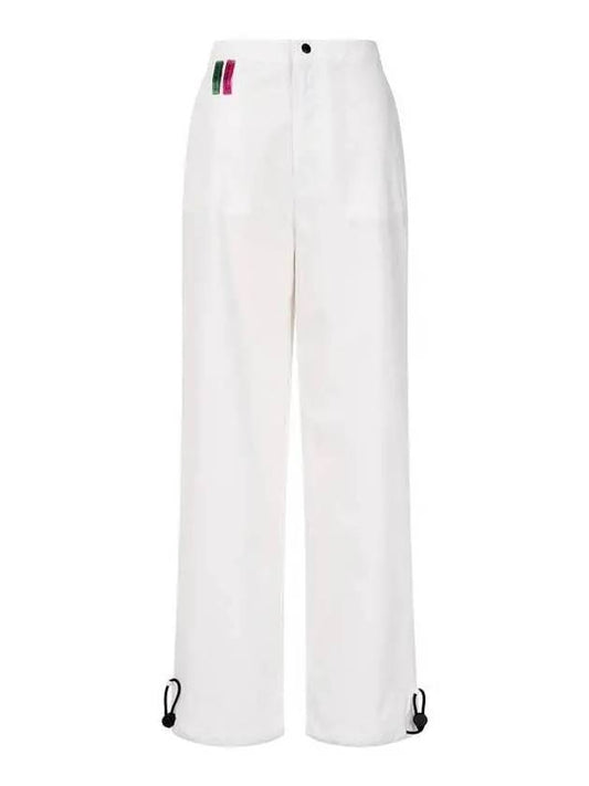 Women s back lettering two way pants white 270136 - EMPORIO ARMANI - BALAAN 1