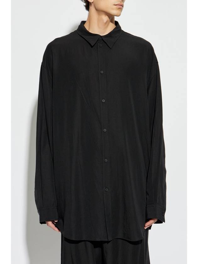 Fluid Long Sleeve Shirt Black - BALENCIAGA - BALAAN 7