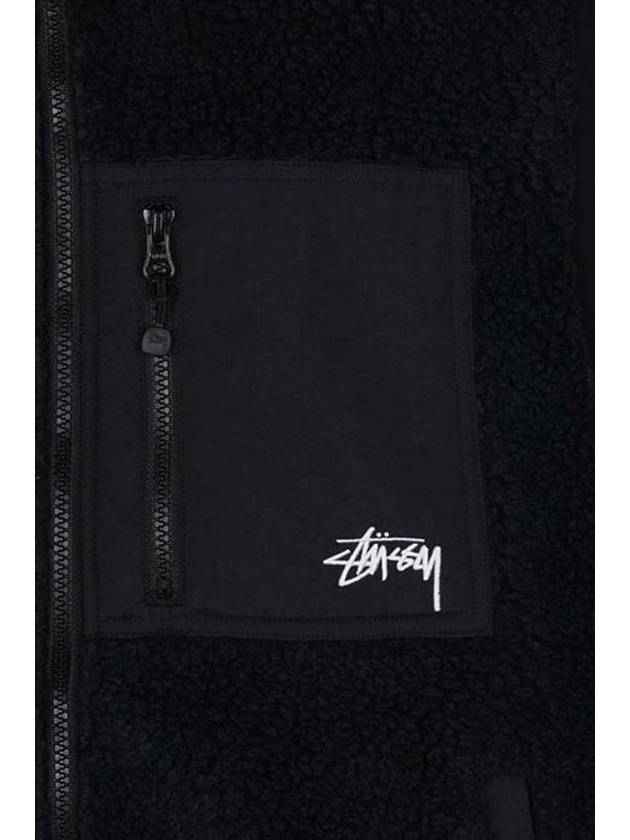 Unisex Sherpa Reversible Vest Black 118528 0001 - STUSSY - BALAAN 4