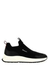 Dewan Mesh Panelled Stretched Knit Low Top Sneakers Black - BALLY - BALAAN 1