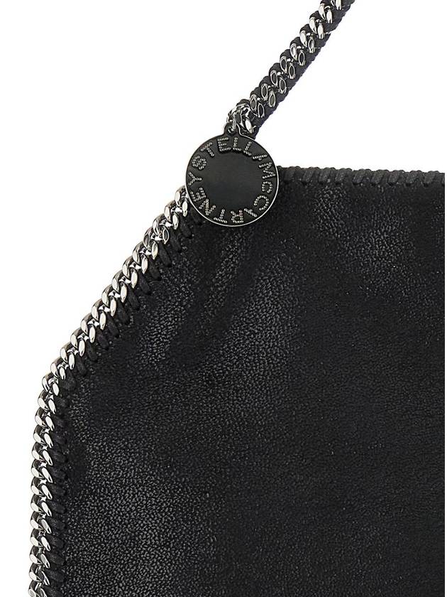 Black Handbag With Diamond-Like Chain And Logo Charm On The Front In Ecoleather Woman - STELLA MCCARTNEY - BALAAN 3