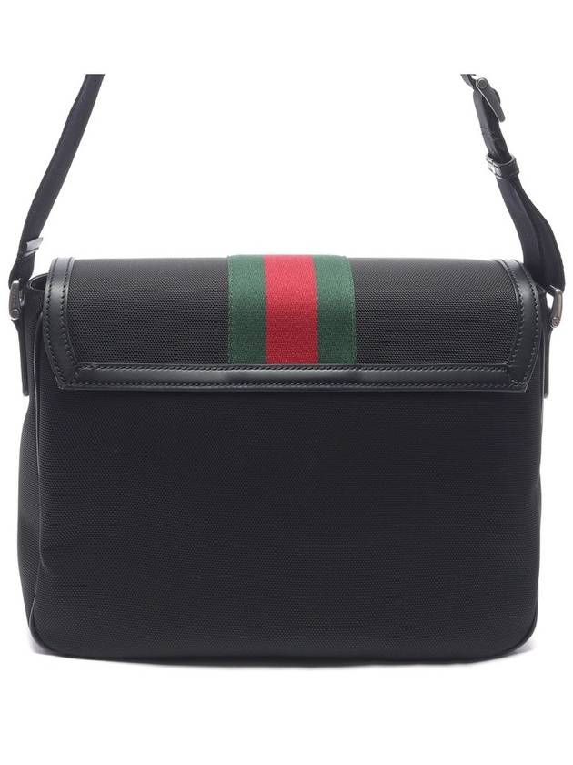 Web Stripe Techno Messenger Bag Black - GUCCI - BALAAN 5