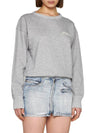 Shard Embroidered Logo Sweatshirt Grey - ISABEL MARANT - BALAAN 3