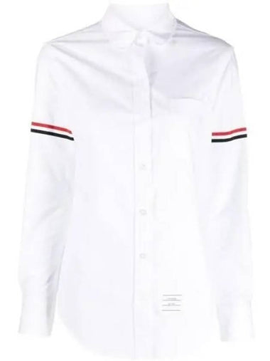 FLL019E RWB Three Stripes Classic Oxford Shirt FLL019 1207791 - THOM BROWNE - BALAAN 1