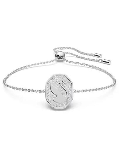 Swan Octagon Emblem Bracelet Silver - SWAROVSKI - BALAAN 2